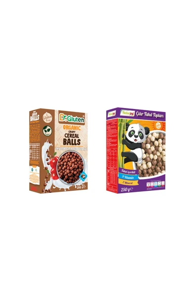 Naturpy Glutensiz Çıtır Tahıl Topları (laktozsuz) & Dr.gluten Organik Glutensiz Çıtır Tahıl Topları (vegan) - 1