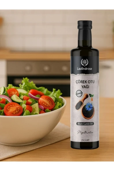 Lavendrose Çörek Otu Yağı 250ml Yüksek Timokinonlu Soğuk Sıkım %100 Saf Ve Doğal * Çörekotu Yağı - 3