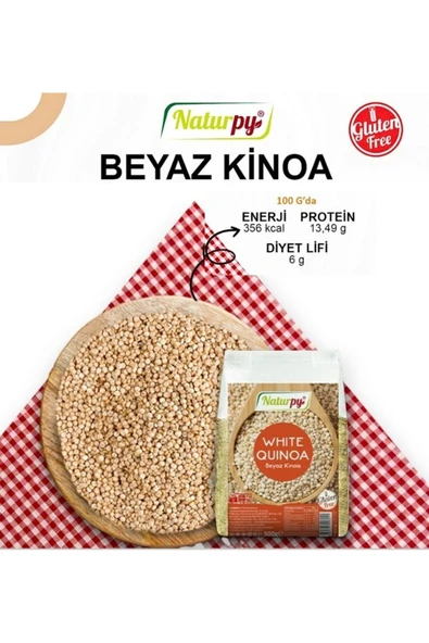 Naturpy Beyaz Kinoa 500 g -White Quınoa