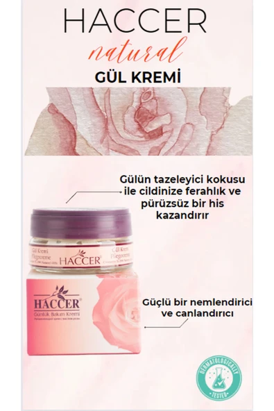Haccer Gül Kremi Günlük Bakım 45ml - 1