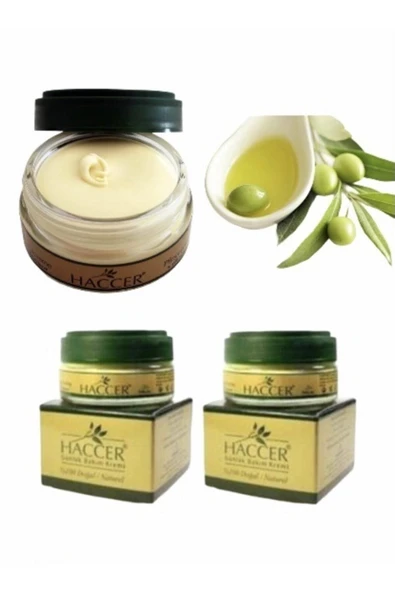 Haccer Doğal Zeytinyağlı Günlük Bakım Kremi 45 Ml X 2 Adet