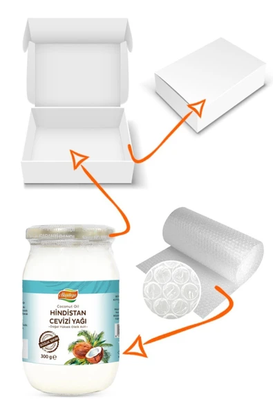 akçatepe 2 Adet Soğuk Sıkım Doğal Hindistan Cevizi Yağı 300ml - 3