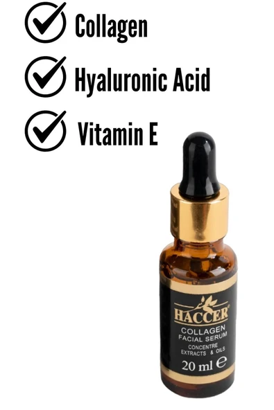 Haccer Doğal Kolajen Serum 30 ml Yüz Serumu - Resim 4
