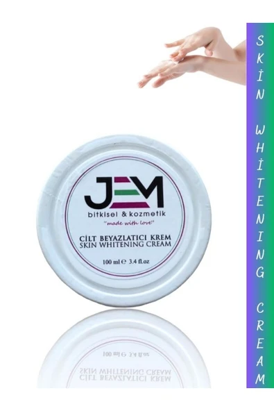Jem Kozmetik Bitkisel Cilt Beyazlatıcı Krem - Arnavut Kremi 100 ML - Resim 2