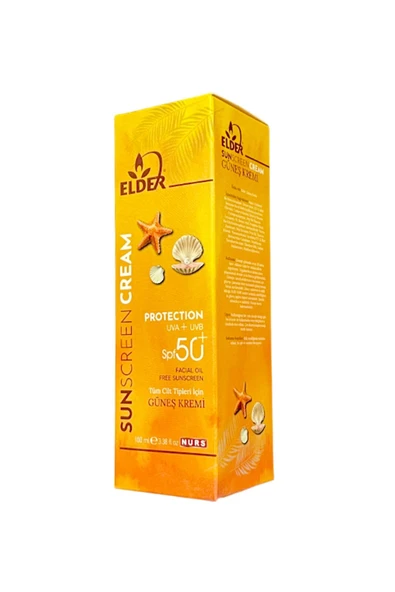 Elder Güneş Kremi Yüksek Koruma Spf 50 100 ml 50 Faktörlü