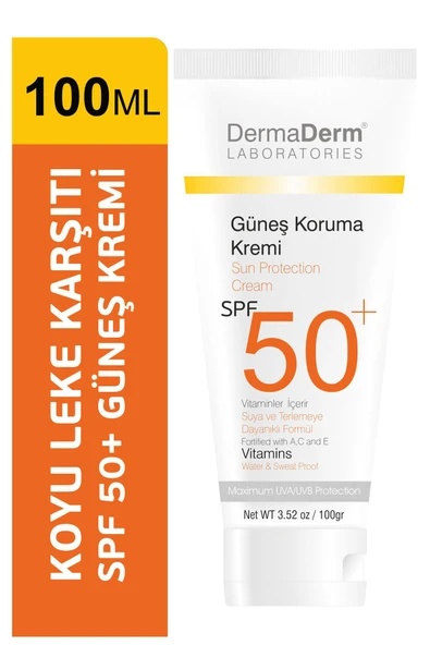 DermaDerm Spf 50 Güneş Koruma Kremi 100 gr - 2
