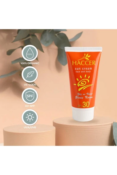 Haccer Güneş Koruyucu Krem 30 Spf 150ml - 6