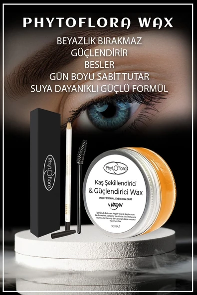 Phytoflora Kaş Sabitleyici Gün Boyu Kalıcı , Kaş Şekillendirici Wax 50 ml - 4