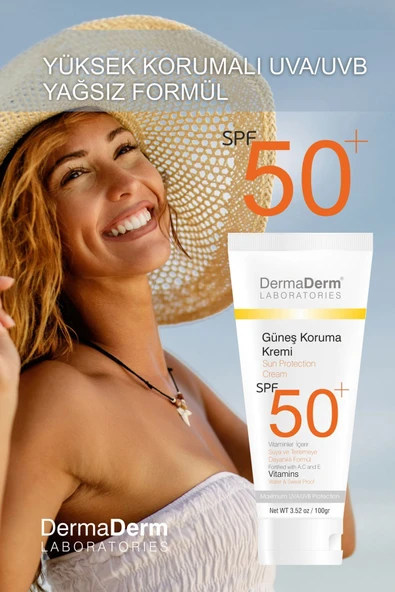 DermaDerm Bitkisel Güneş Kremi Spf 50 Faktör 100 gr - 2