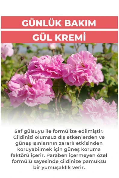 Ab-ı Gül Nemlendirici Gündüz Gül Kremi 45 ml - Spf20 Koruma - 2