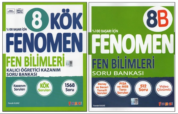 FENOMEN 8.SINIF KÖK+FENOMEN 8B FEN BİLİMLERİ (2 KİTAP)