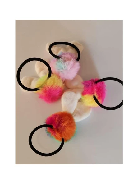 Eleven Market Lastikli Ponpon Gözlüklü Tavşan Toka - 5