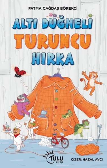 Altı Düğmeli Turuncu Hırka