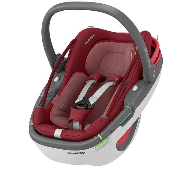 Maxi-Cosi Coral 360 Dönebilir Yatabilir 2'si Bir Arada Modüler Ana Kucağı ve Oto Koltuğu Essential Red