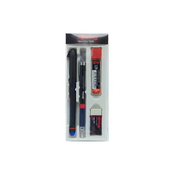 ROTRİNG VERSATİL KALEM VİSUMAX 0.7MM + ROLLER KALEM MAVİ SİLGİ KALEM UCU SET RO-OFISSET-M 6311