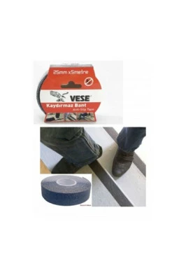 SİYAH KAYDIRMAZ BANT 25MM X 5MT (5232)