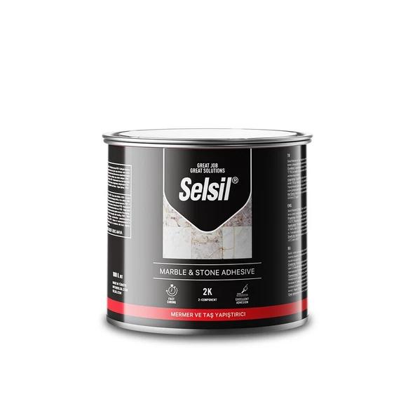 SELSİL MERMER - TAŞ TENEKE SERAMİK YAPIŞTIRICI 250GR (5232) - 1