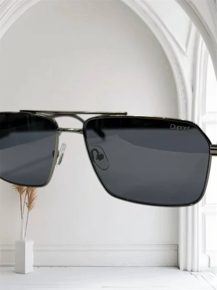 DUPONT MILANO DU57 2BK12F 61 15 145 GANMETAL ERKEK GÜNEŞ GÖZLÜĞÜ - Resim 3