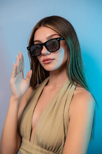 MONTBLACK MB 6802 02 WAYFARER UNİSEX GÜNEŞ GÖZLÜĞÜ - Resim 4