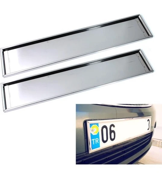 PASLANMAZ KROM PLAKALIK STANDART 1 ADET - Resim 4