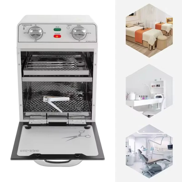 Yüksek Isılı Manikür Dental Kuru Hava Sterilizasyon Makinesi 8lt SM-220 - 2
