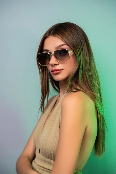 MONTBLACK MB2A703 C3-SARI YEŞİL UNİSEX GÜNEŞ GÖZLÜĞÜ ürün görseli