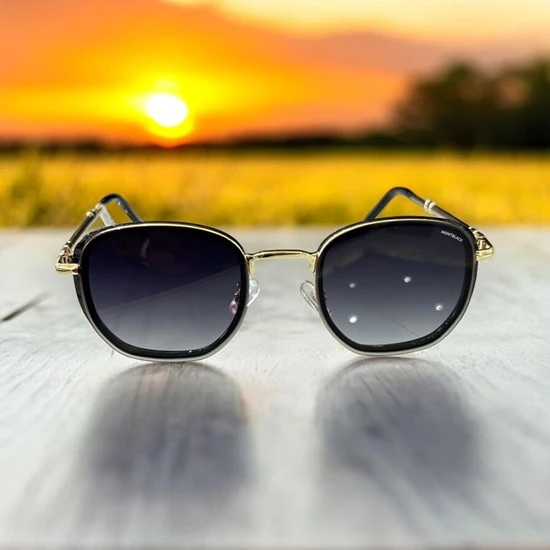 MONTBLACK 2A495 52 19 149 C2 SİYAH-GOLD UNİSEX GÜNEŞ GÖZLÜĞÜ - Resim 2