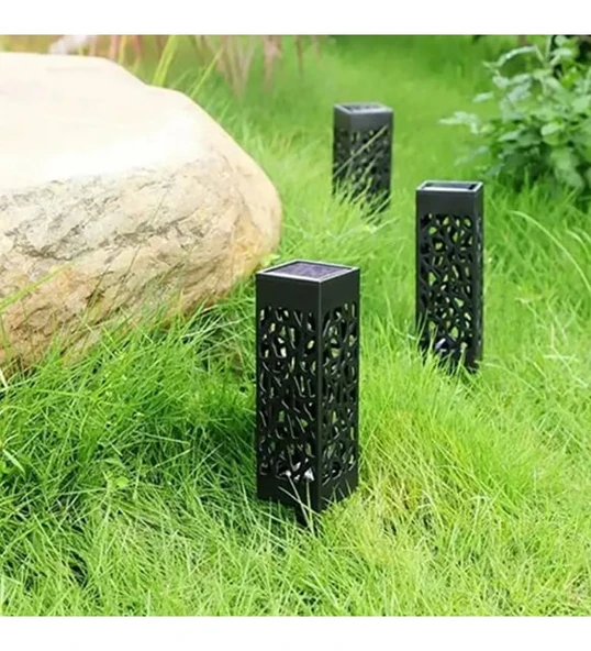 Dekoratif Solar Güneş Enerjili Bahçe Aydınlatması Yürüyüş Yolu Seti (6 Adet) - 2