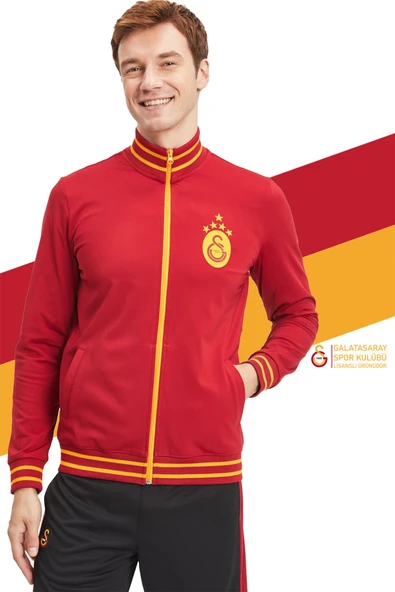 Galatasaray Orijinal Lisanslı Sarı Kırmızı 5 Yıldızlı Sweat Gs Aslan Baskılı Hediyelik Ahşap Kutulu - Resim 3