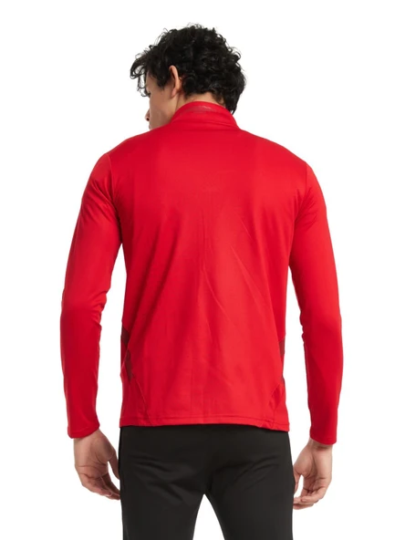 Galatasaray Orijinal 5 Yıldızlı Fermuarlı Kırmızı Sweat + Silikon Bileklik Set Hediye Ahşap Kutulu - 8