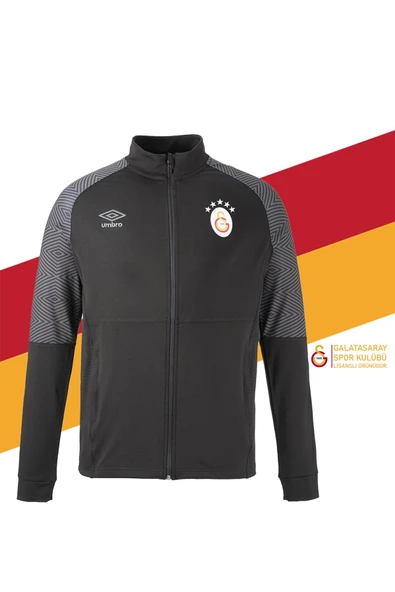 Galatasaray Orijinal 5 Yıldızlı Tam Fermuar Siyah Sweat + Şal kaşkol Set Hediyelik Ahşap Kutulu - 2