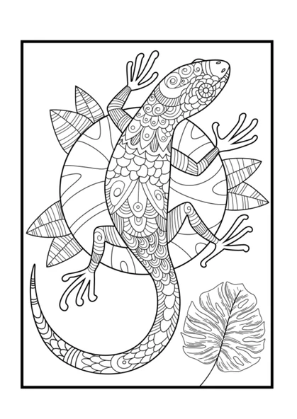 Sürüngen Hayvanlar Mandala Boyama Kitabı (48 Mandala) - Resim 2