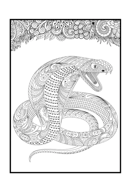 Sürüngen Hayvanlar Mandala Boyama Kitabı (48 Mandala) - Resim 3