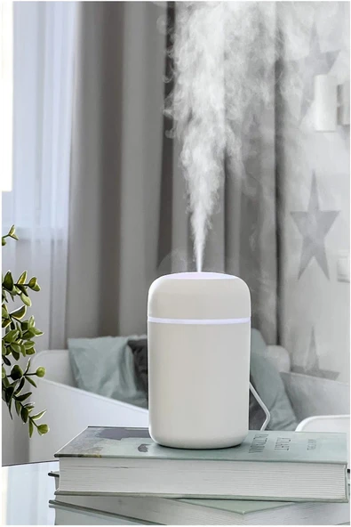 300 Ml Ultrasonik Hava Nemlendirici Buhar Makinesi USB li  Işıklı 2 Çubuklu Aroma Difüzörü - 5