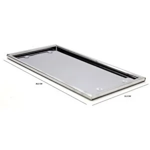 KROM PLAKALIK PASLANMAZ SET 2Lİ STANDART+KARE - Resim 3