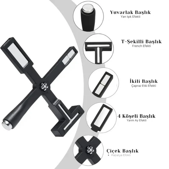 Kedi Gözü Oje 5i Bir Arada Mıknatıs Cat Eye Magnet - Resim 2