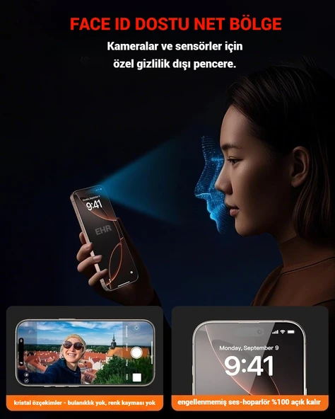 iPhone 15 Pro Max Otomatik Kolay Kurulum Aparatlı Toz Bırakmayan Hayalet Full Kaplayan Ekran Koruyucu Cam(2 Adet) - 7
