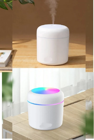 300 Ml Ultrasonik Hava Nemlendirici Buhar Makinesi USB li  Işıklı 2 Çubuklu Aroma Difüzörü - 3