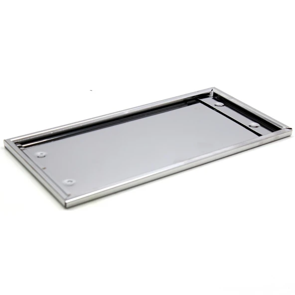 KROM PLAKALIK PASLANMAZ SET 2Lİ STANDART+KARE - 4
