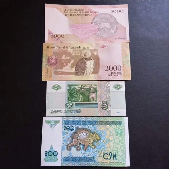 Escoines Koleksiyon 39963686eadfa2af48 Koleksiyon Başlangıç seti Çil Yabancı Kağıt Paralar - 2