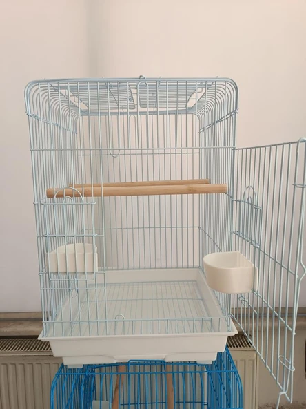 Netx Kafes 1809-R Papağan Beyaz 46,5X46,5X85 cm - 2