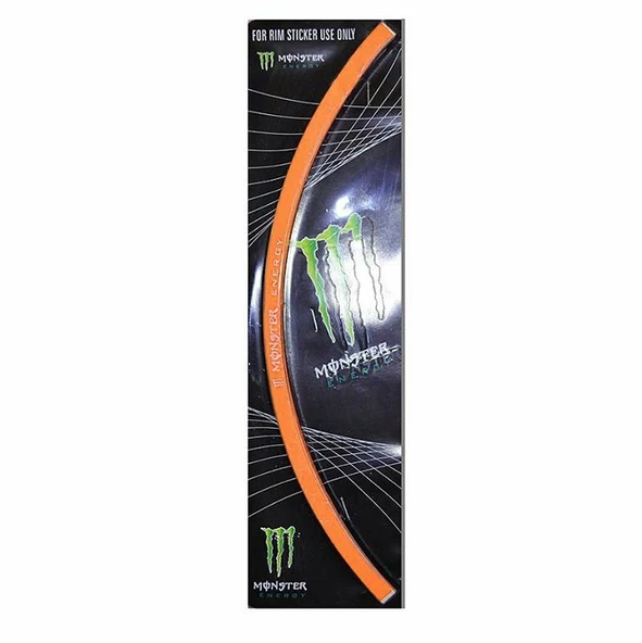 Monster Turuncu Jant Şeridi