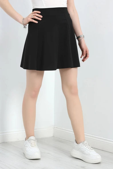 Dalgıç Kloş Etek Siyah - 2