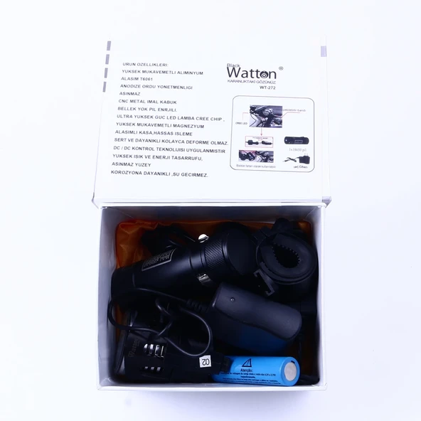 Black Wt-272-profesyonel Bisiklet Lambası - 4