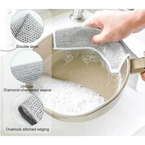 Çok Amaçlı Sihirli Tel Temizlik Bezi - 4