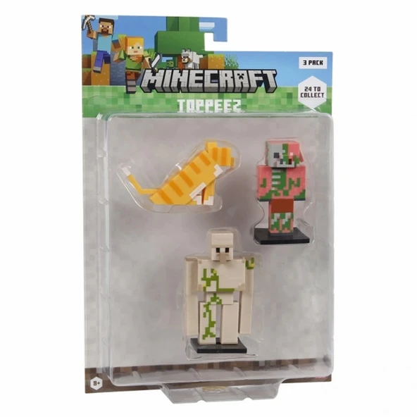 Nessiworld Minecraft 3D Figür Toppeez 3'lü Set ürün görseli