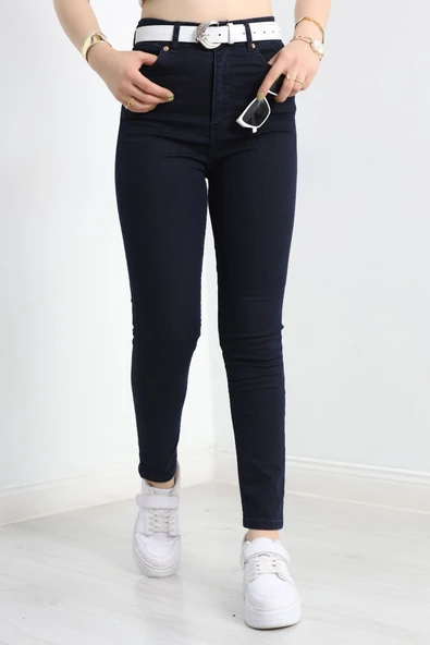 Dar Paça Kot Pantolon Koyulacivert - 5