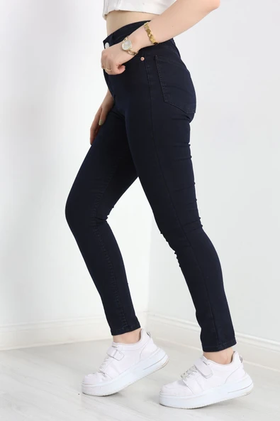 Dar Paça Kot Pantolon Koyulacivert - 3