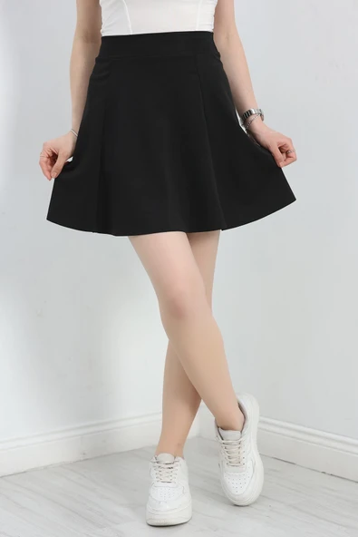 Dalgıç Kloş Etek Siyah - 5