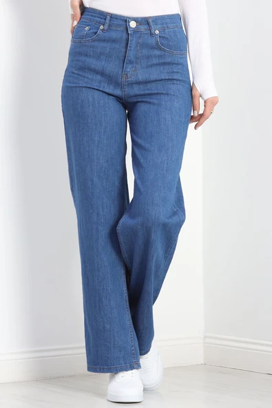 Palazzo Kot Pantolon Mavi1 ürün görseli